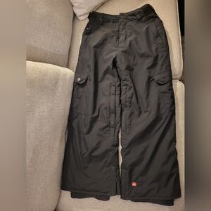 Quicksilver Youth Black Cargo style Ski /snowboard Pants